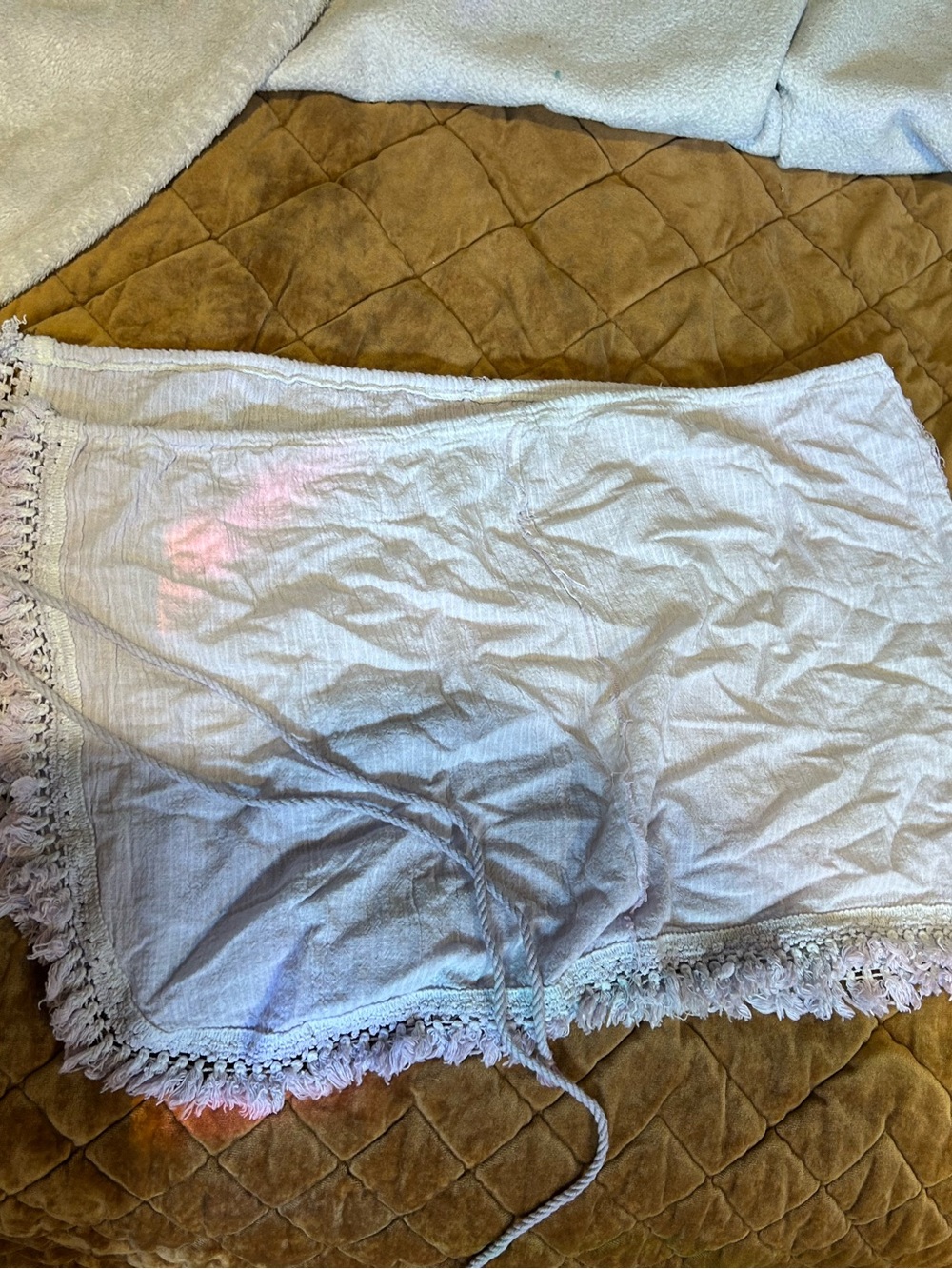 Women’s Lavender Lace-Trim Swim Suit Cover-Up